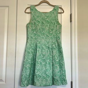Esley seafoam lace patterned dress, size medium, GUC
